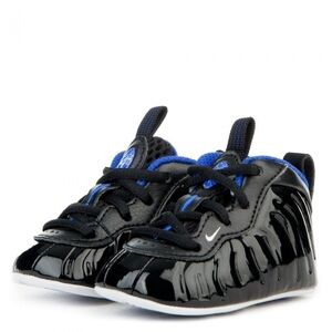 Nike Black and Royal Blue Toddlers' Shiny Foam-Look Sneakers